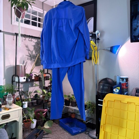 Remo of California Women's L Blue Pants Suit 2 Piece Set Blazer Pants Made USA - Picture 3 of 10